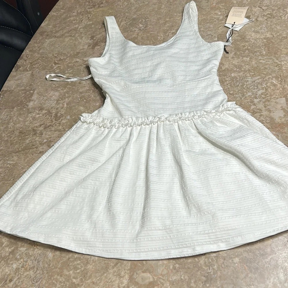ALI&JAY white halter dress,frill,cut out,fit&flare,flare Dress Up Buttercup, - Picture 7 of 16